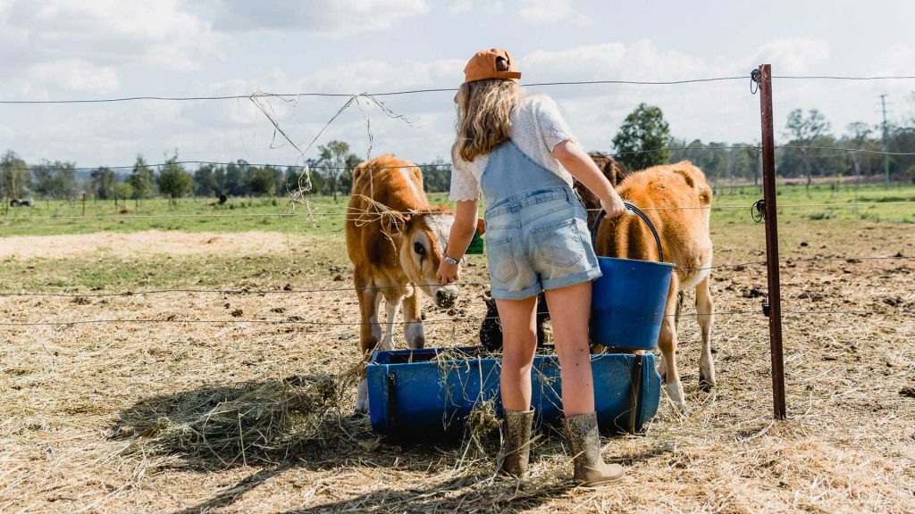 Grab the kids and jump into farm life boots 'n' all at a country farm stay within the Scenic Rim