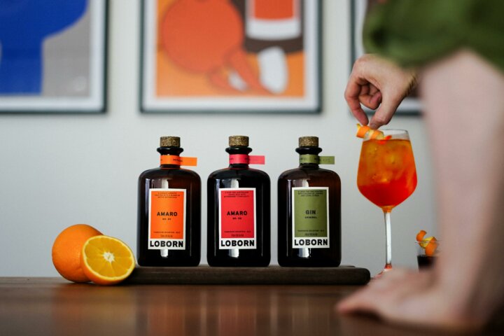 Spritz cocktail, amaro, gin