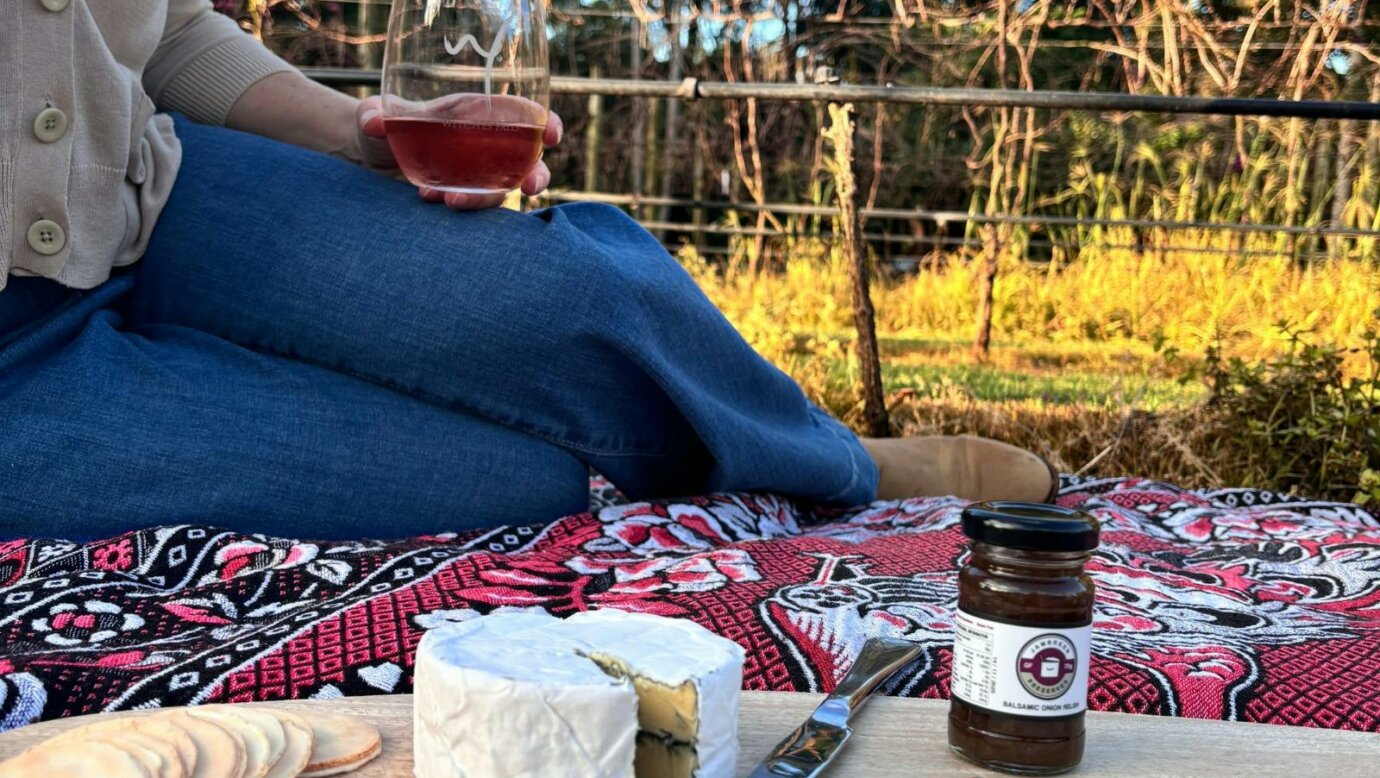 Bring along a picnic blanket and enjoy your favourite wine & a cheese board amonst the vines.