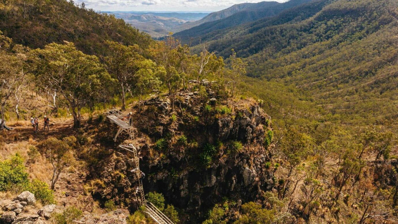 Rock ladder at private property Mistake Mountain Range